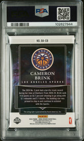 2024 Panini Origins WNBA Cameron Brink #/25 Red Rookie Auto 12/49 PSA 8/10